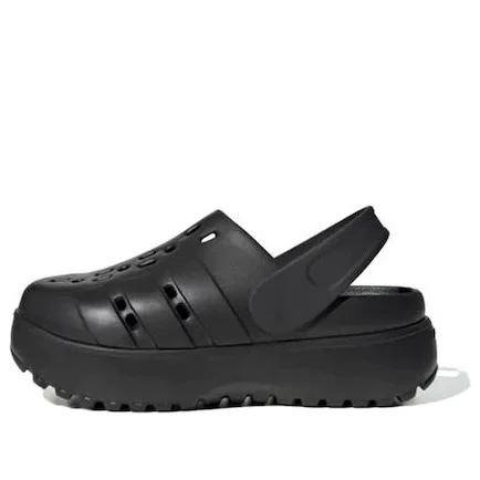 (WMNS) adidas Adilette Clog Platform 'Black' JP9577 - 1