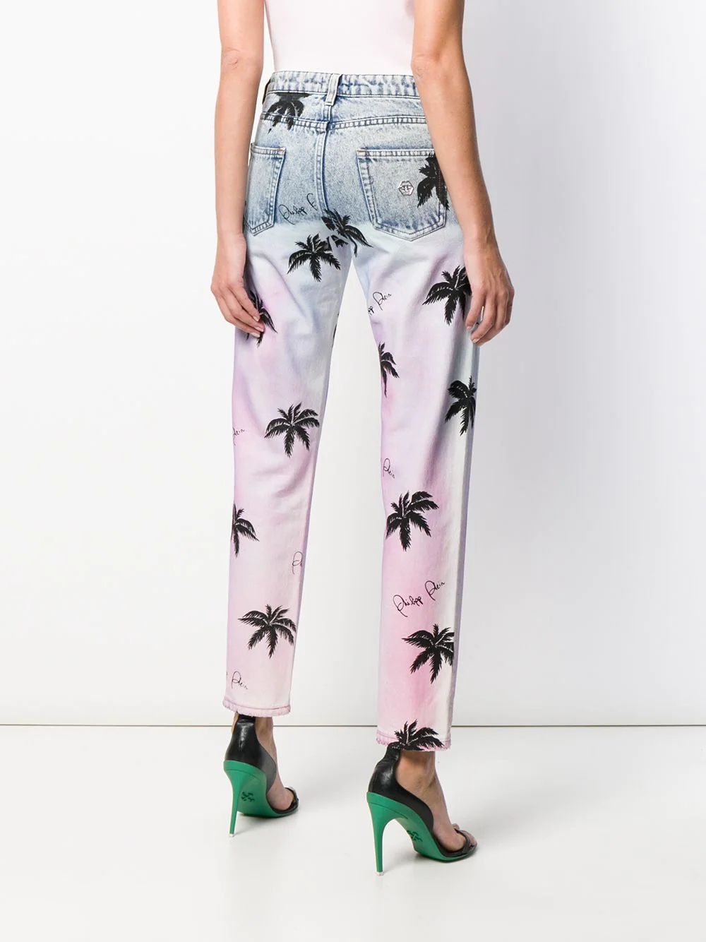 printed boyfriend jeans - 4