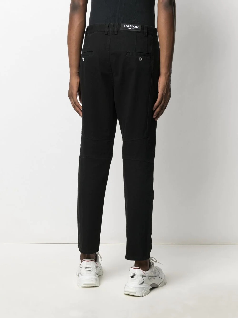 draped tapered trousers - 4