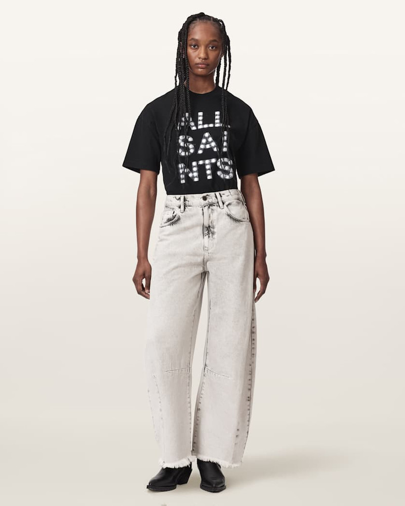 PAYTON HIGH WAISTED BARREL LEG DENIM JEANS 6