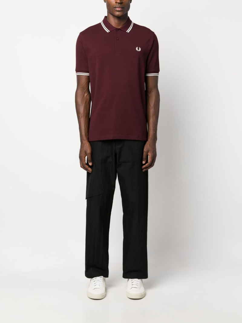 Fred Perry logo-embroidered cotton polo shirt outlook