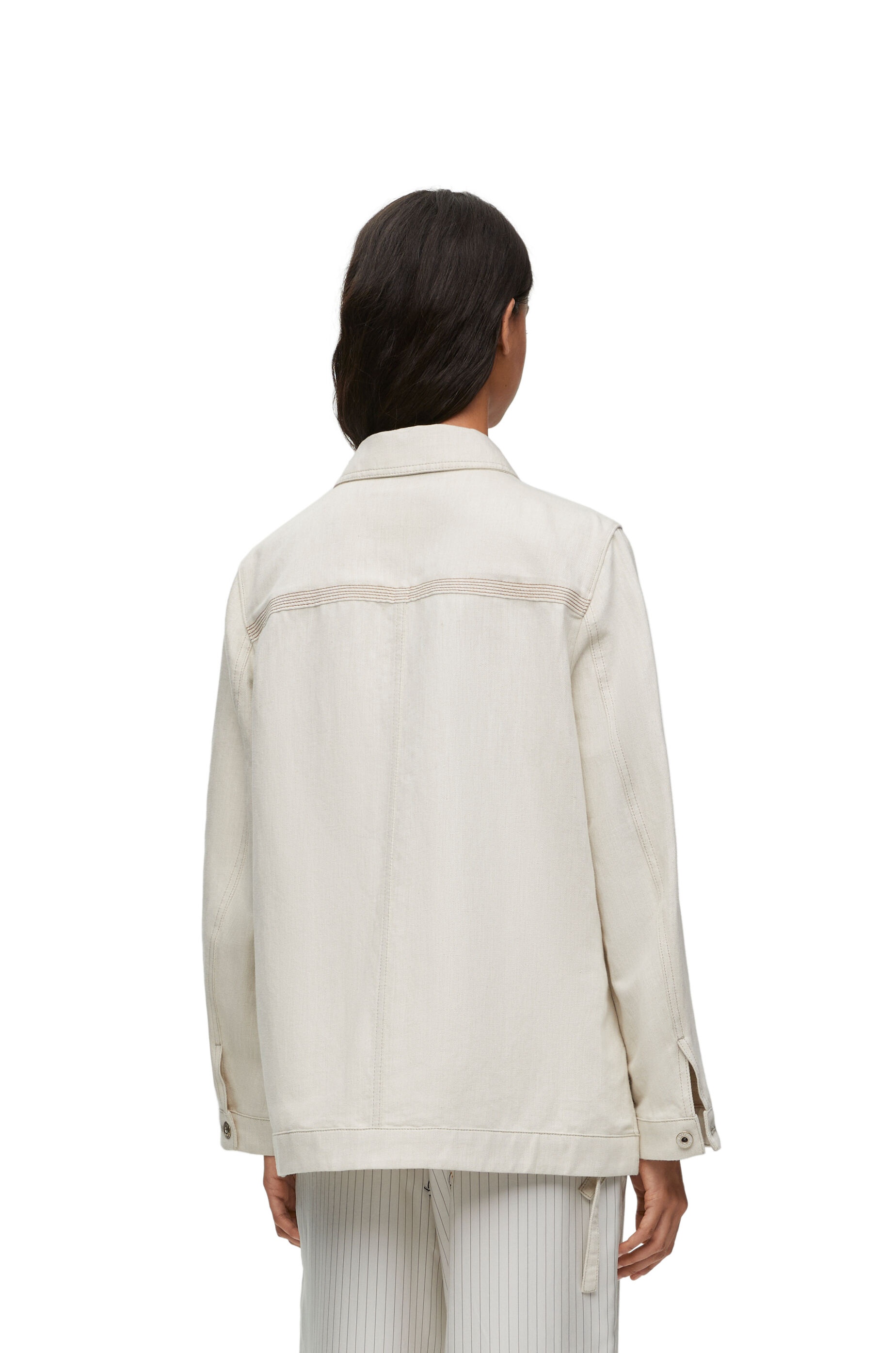Workwear jacket in cotton and linen - 4
