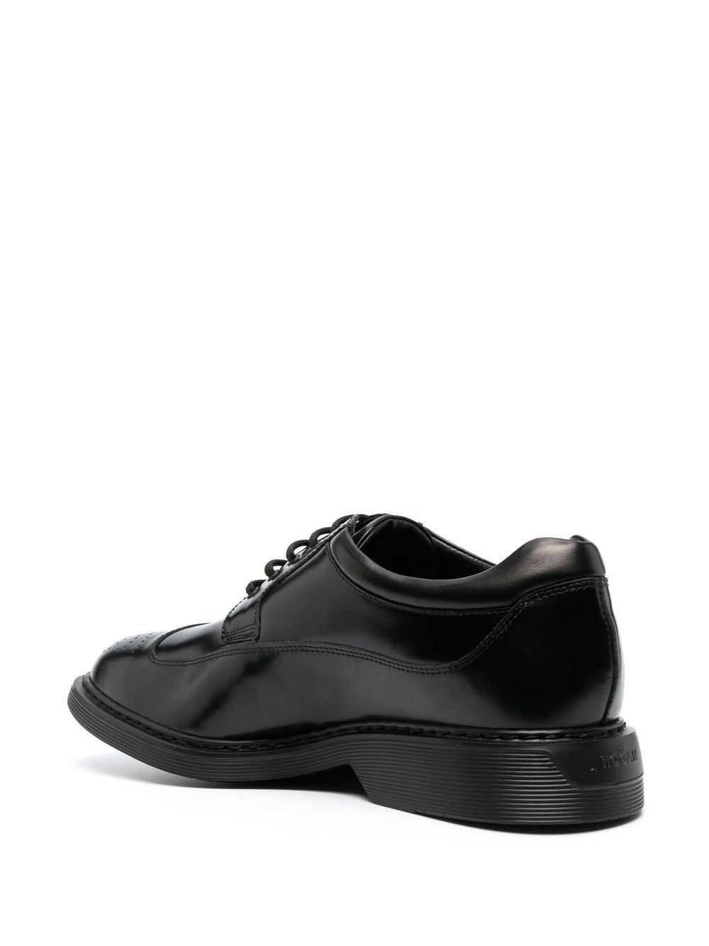 leather lace-up Oxford shoes - 3