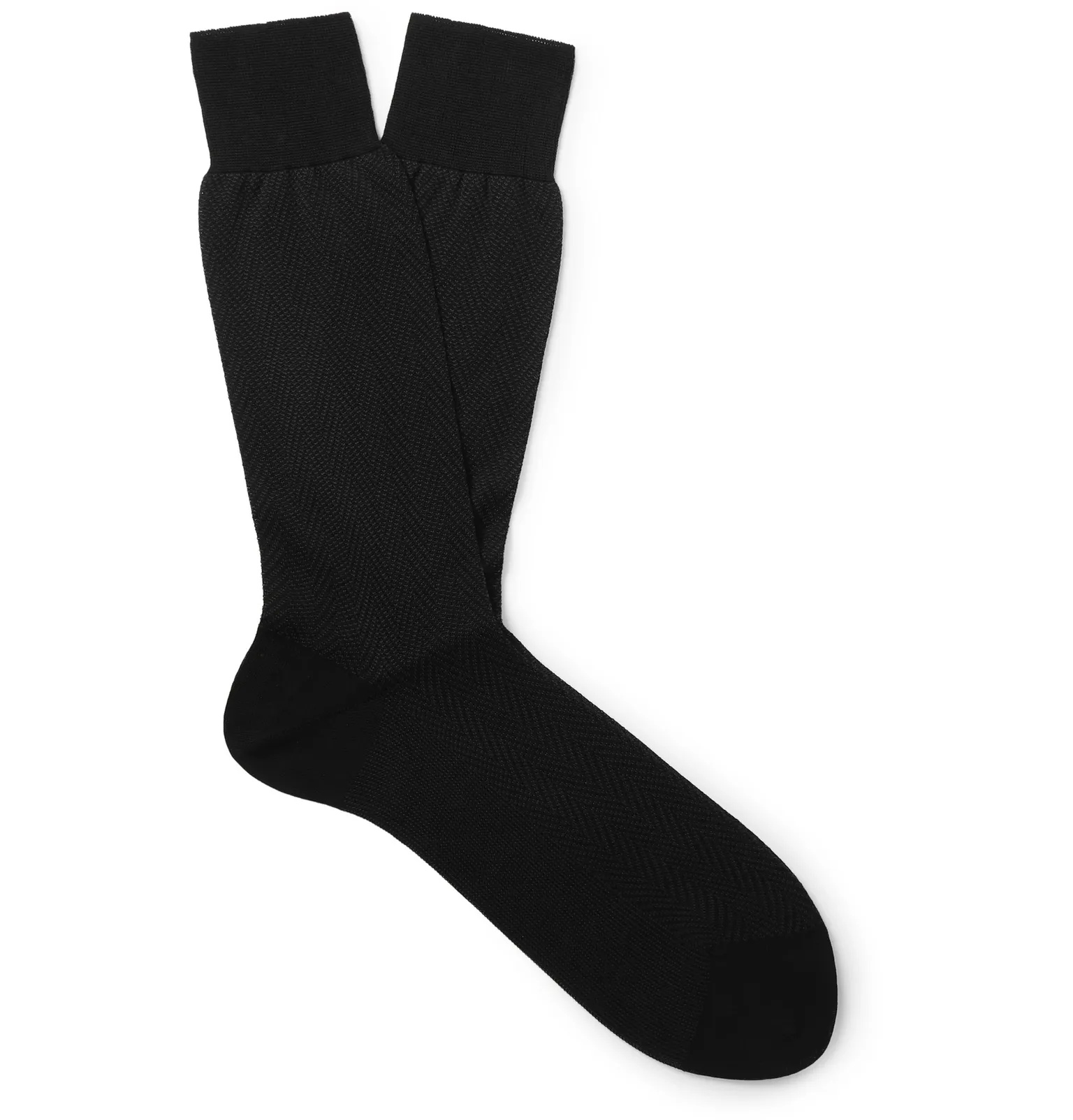 Herringbone Cotton Socks - 1