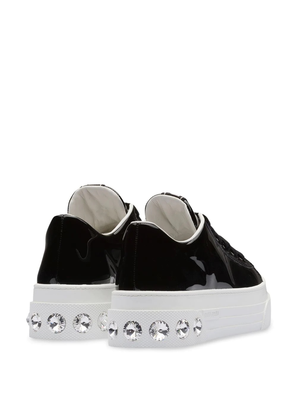 crystal embellished sneakers - 3