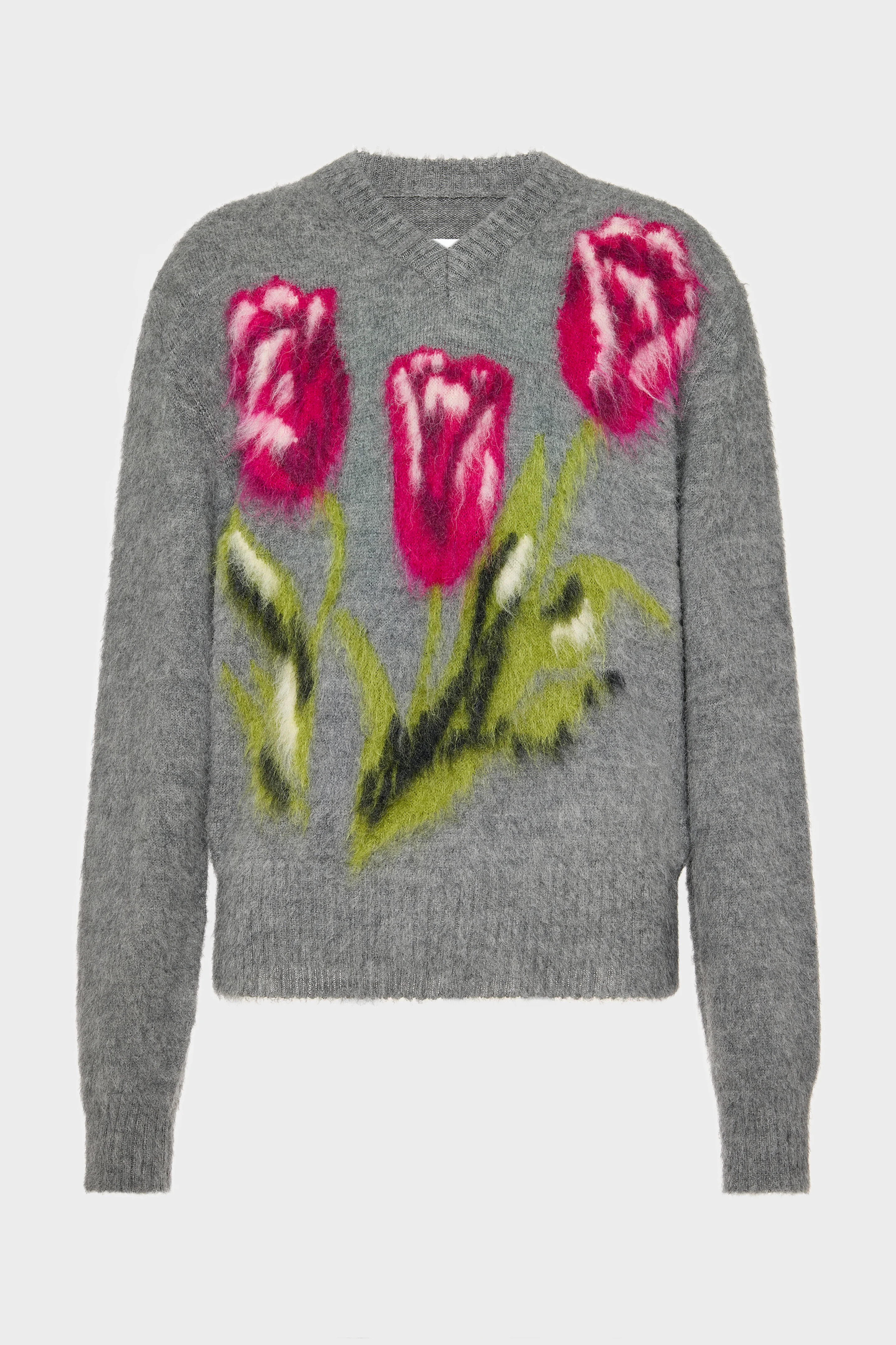 Flower Wool Sweater - 1