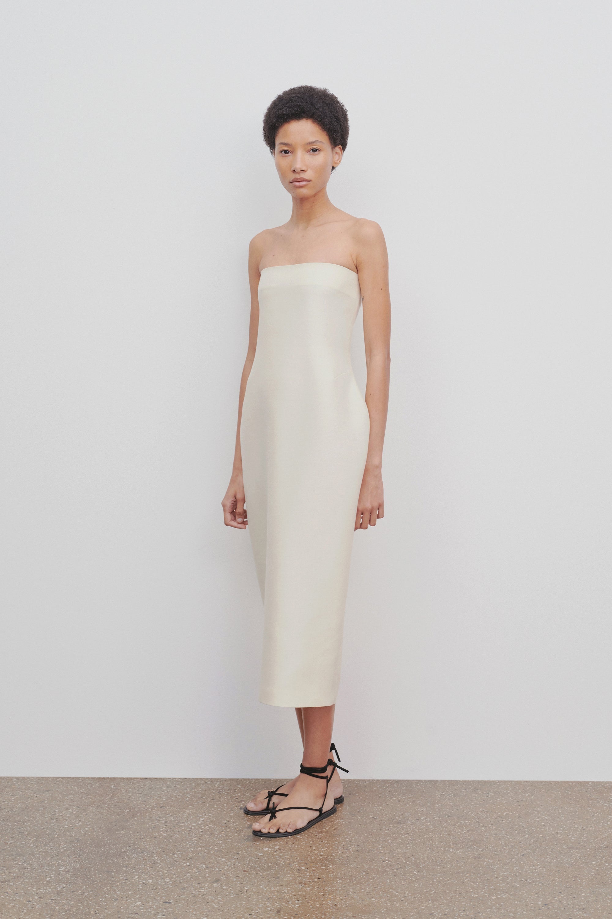 Nita Dress in Wool and Silk - 3