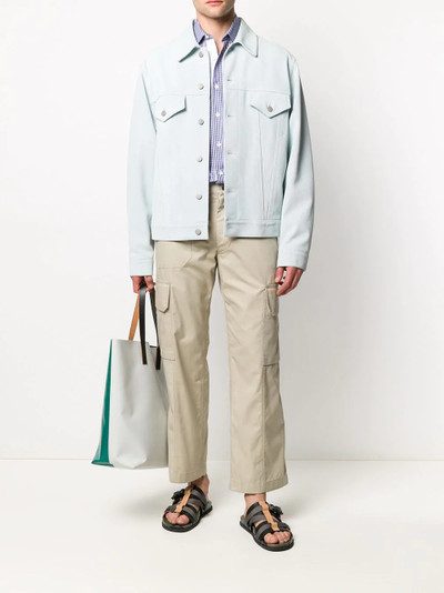 Lanvin micro check print shirt outlook