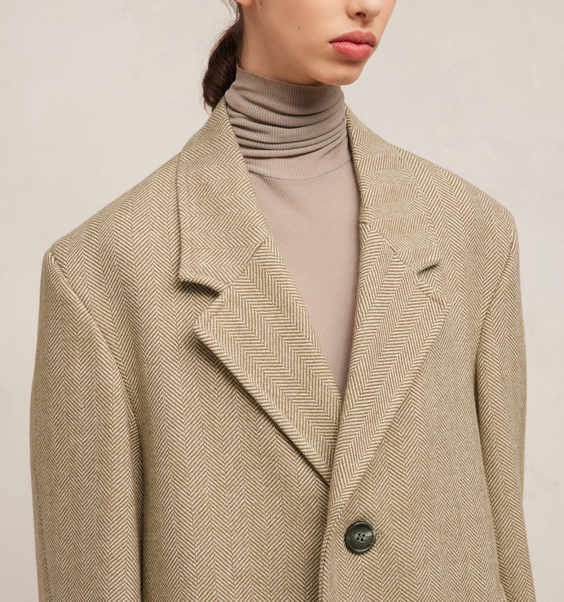 Three Buttons Oversized Coat - 7