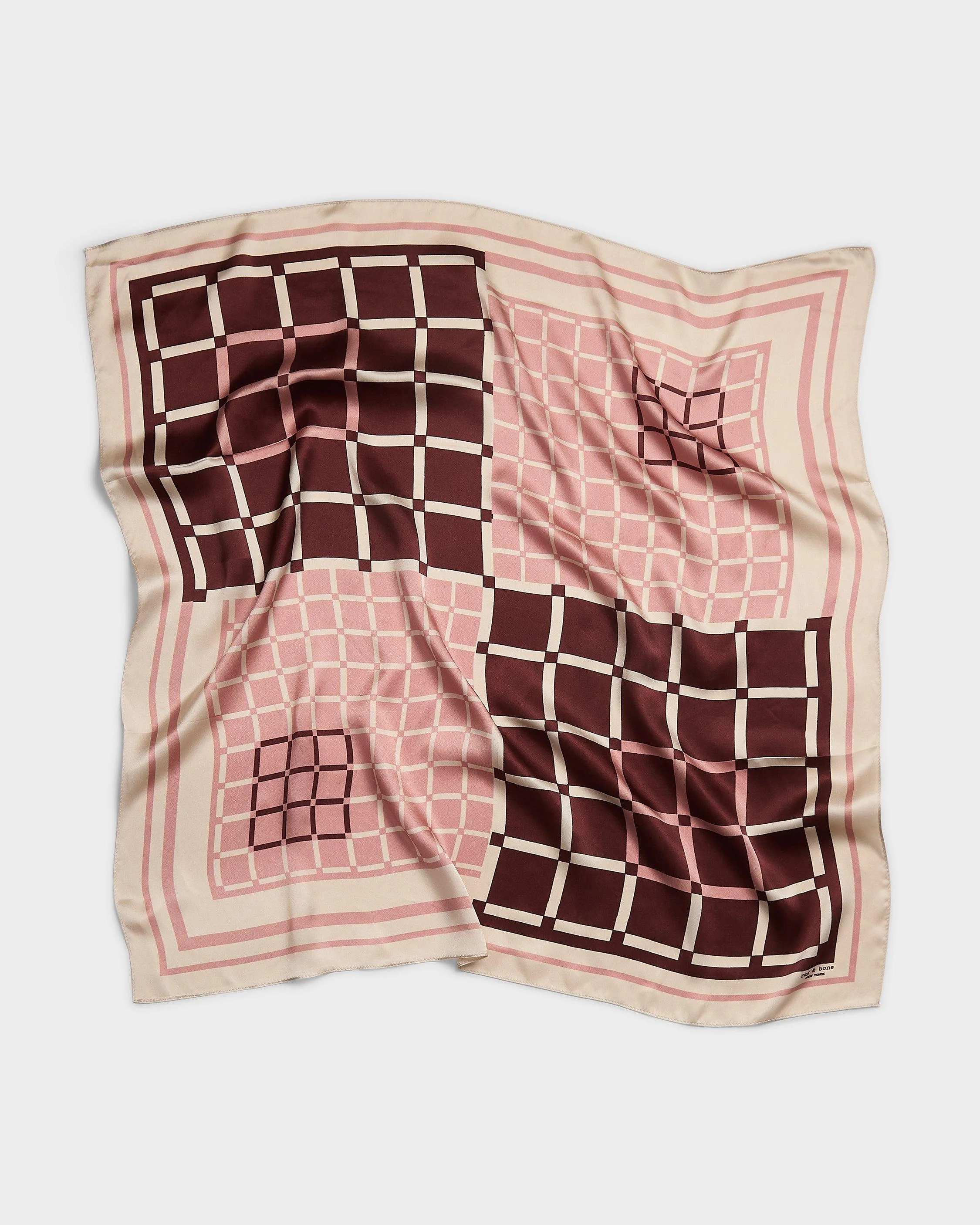 Pop Geo Silk Scarf - 1