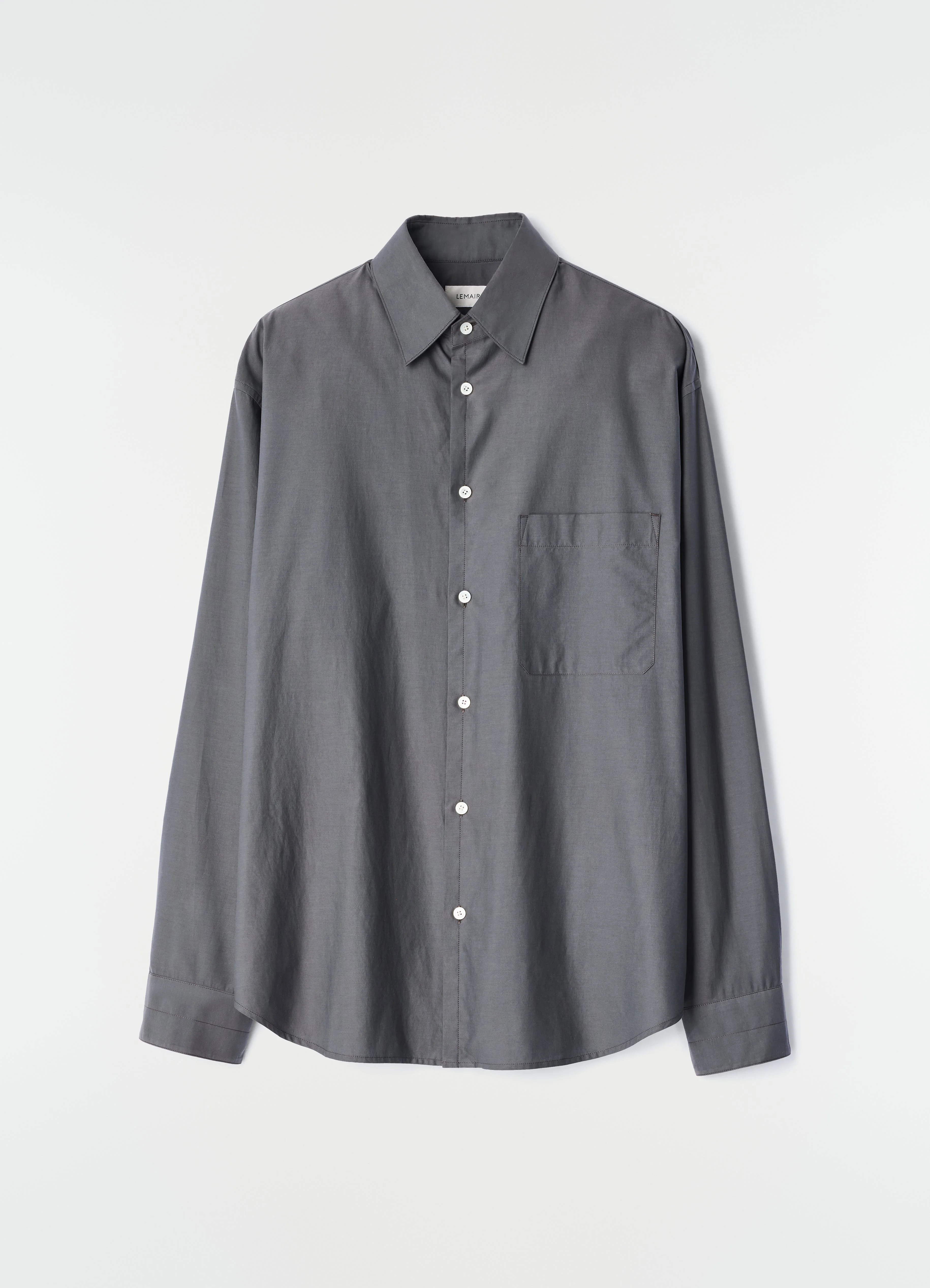 REGULAR SHIRT IN WASHED COTTON SILK - 1