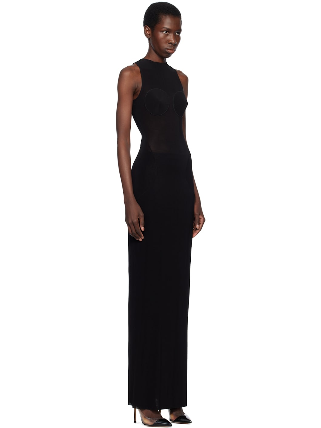 Black 'The Conical' Maxi Dress - 2