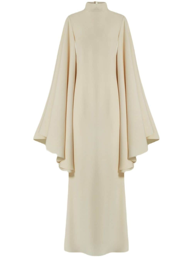 Mina draped-detail gown 1