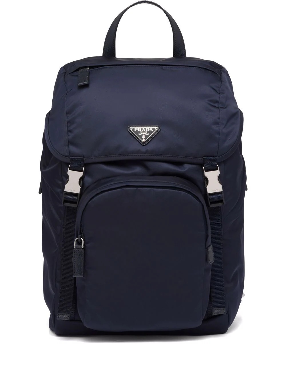 Re-Nylon triangle logo backpack - 1