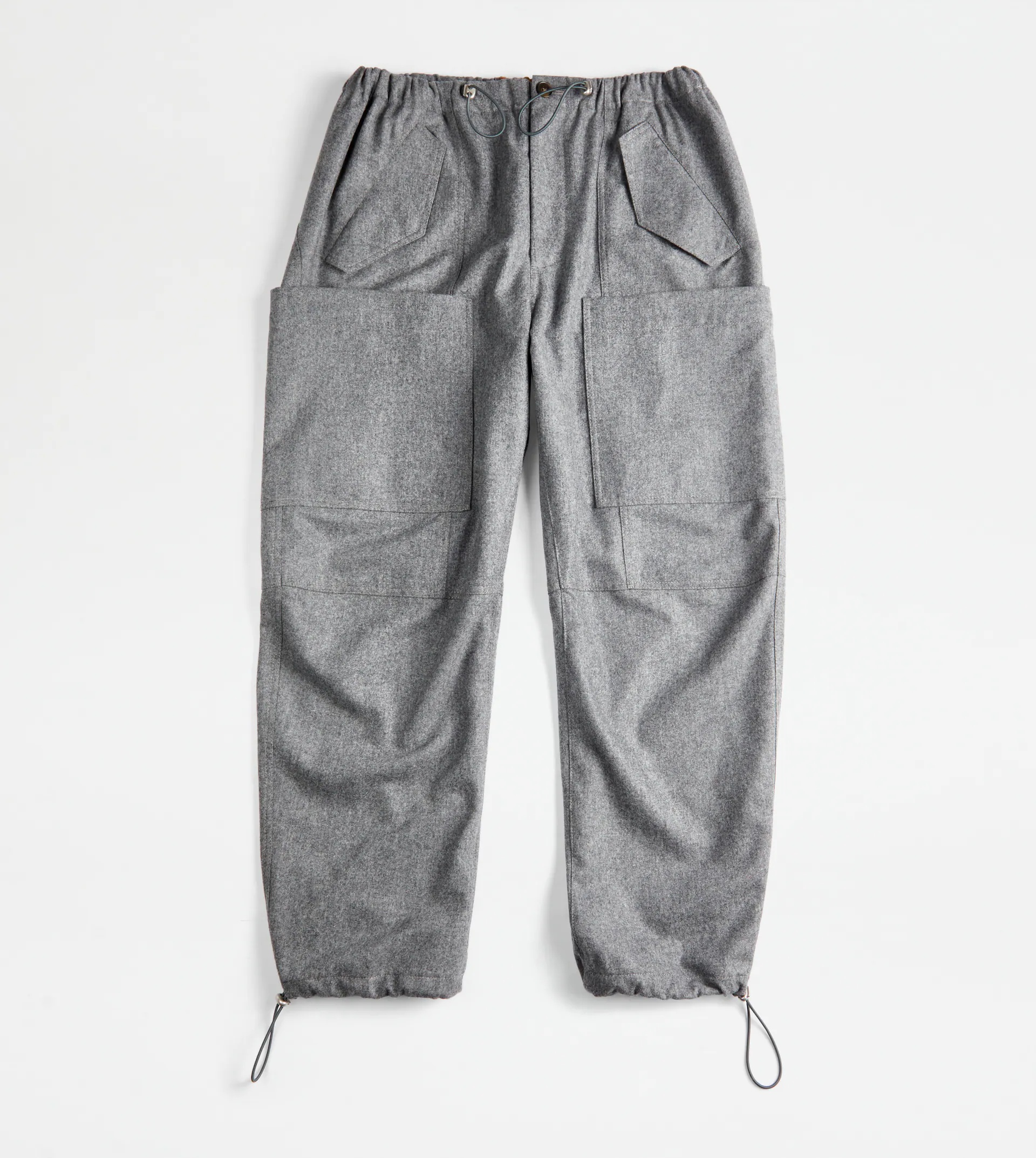 TOD'S BAGGY TROUSERS IN WOOL - GREY - 1