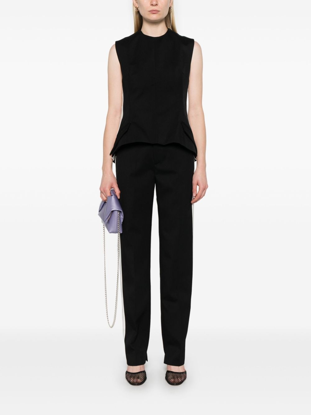 twill-weave vest - 2