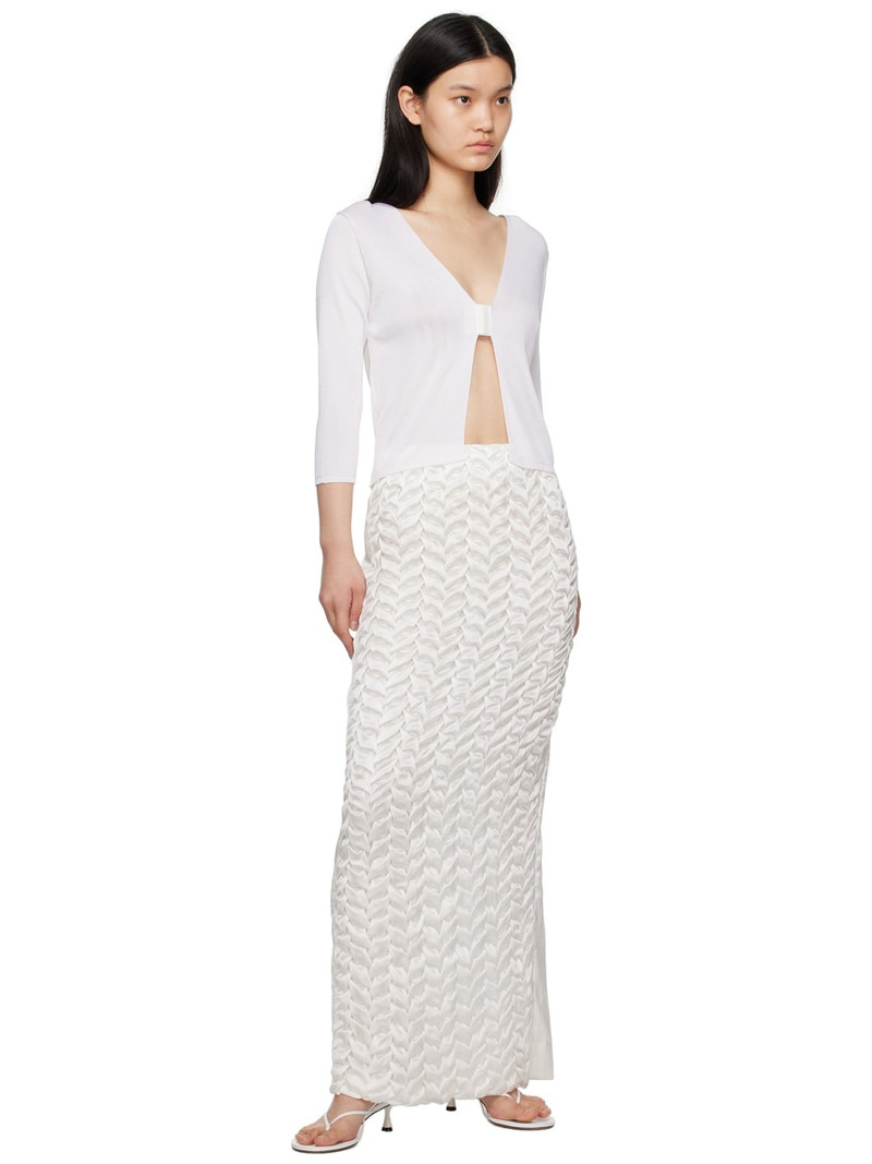 BEVZA White Bra Closure Cardigan outlook