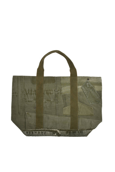 Greg Lauren MIXED ARMY TOTE / ARMY outlook
