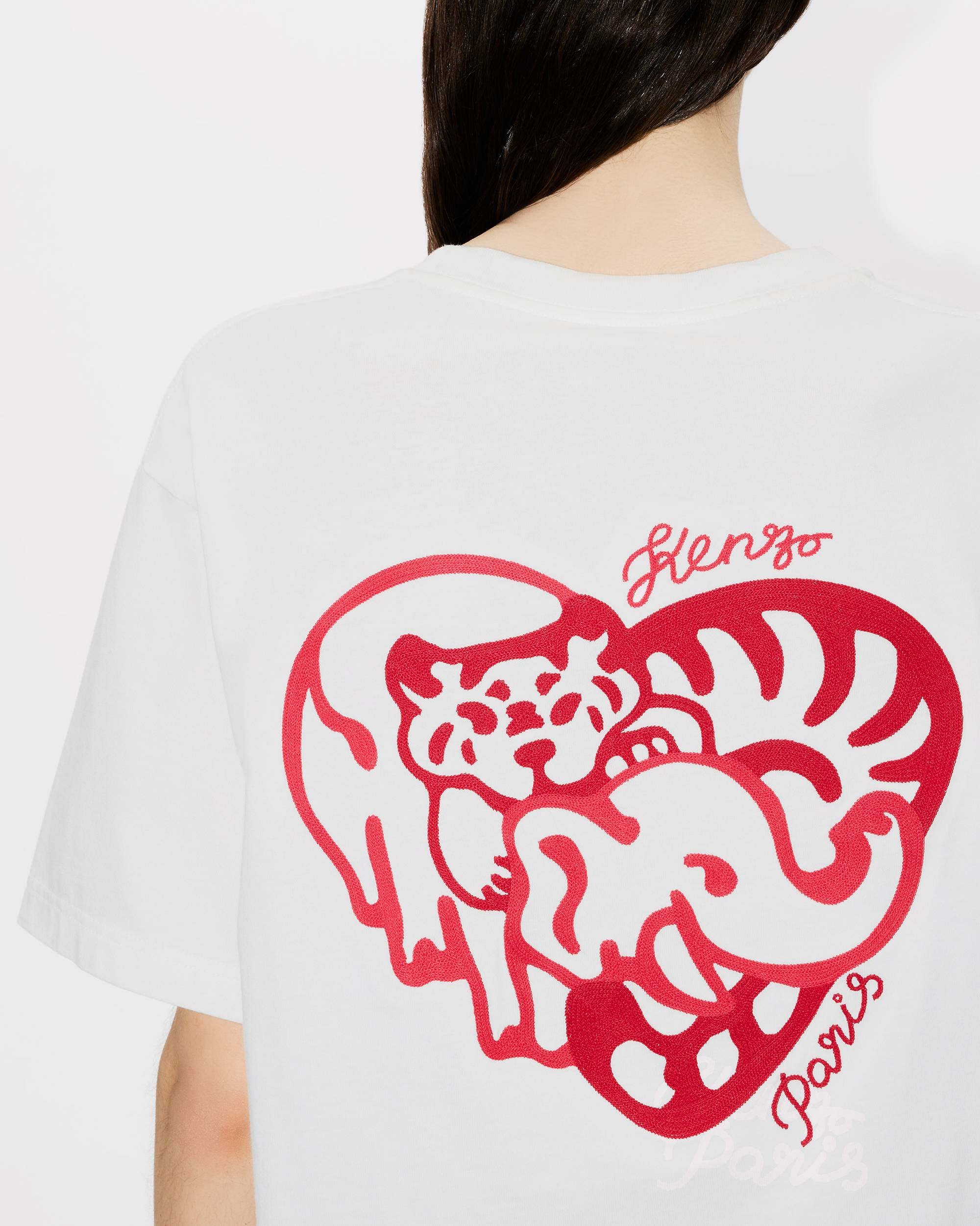 'KENZO Heart' oversized embroidered T-shirt - 6