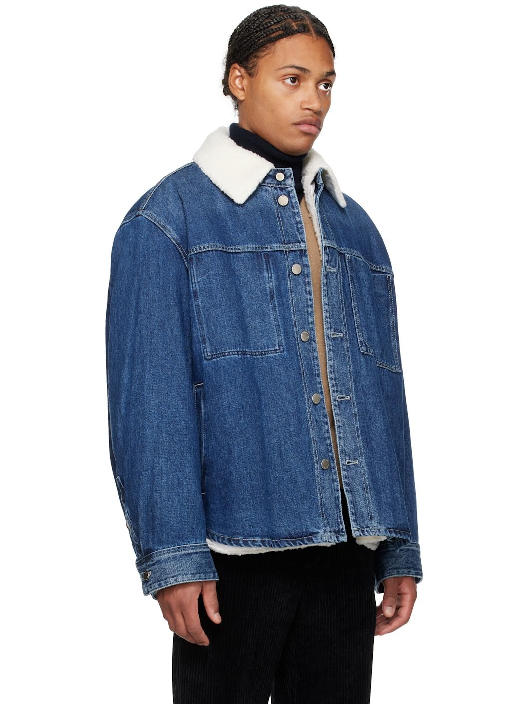 Blue Sherpa Denim Jacket - 2
