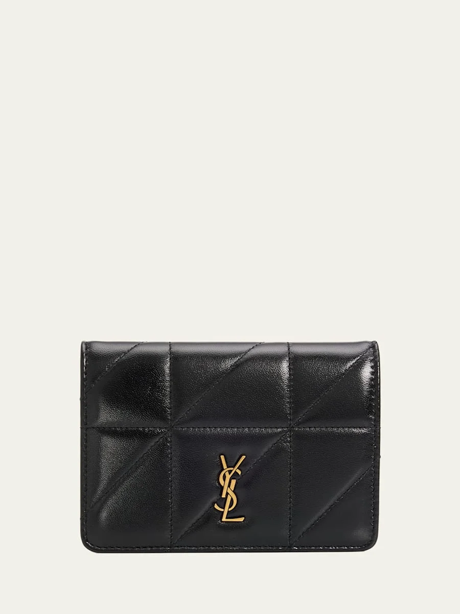 Quilted Leather YSL Passport Case - 1