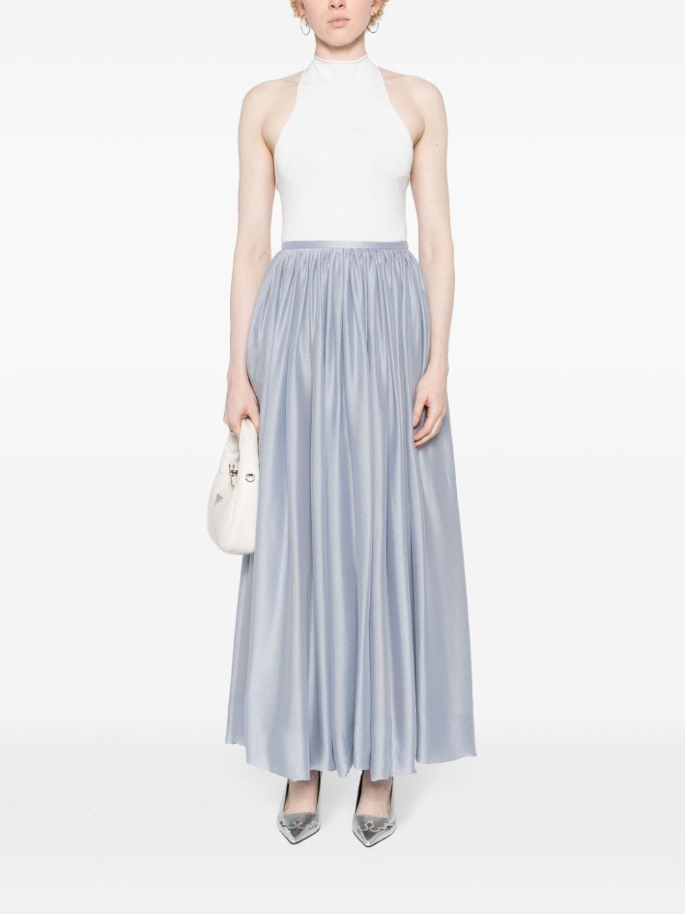 silk maxi skirt - 2