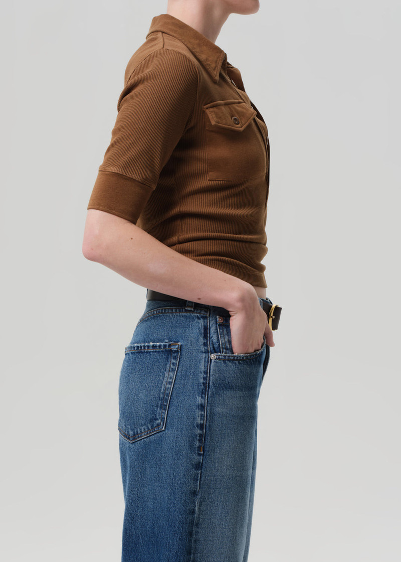 Amina Polo Shirt In Manuka 4