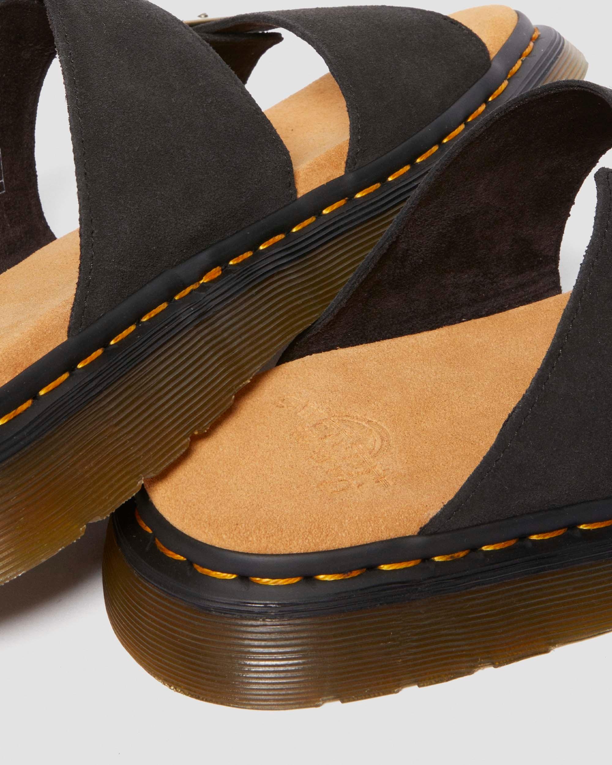 Josef Suede Slide Sandals - 4