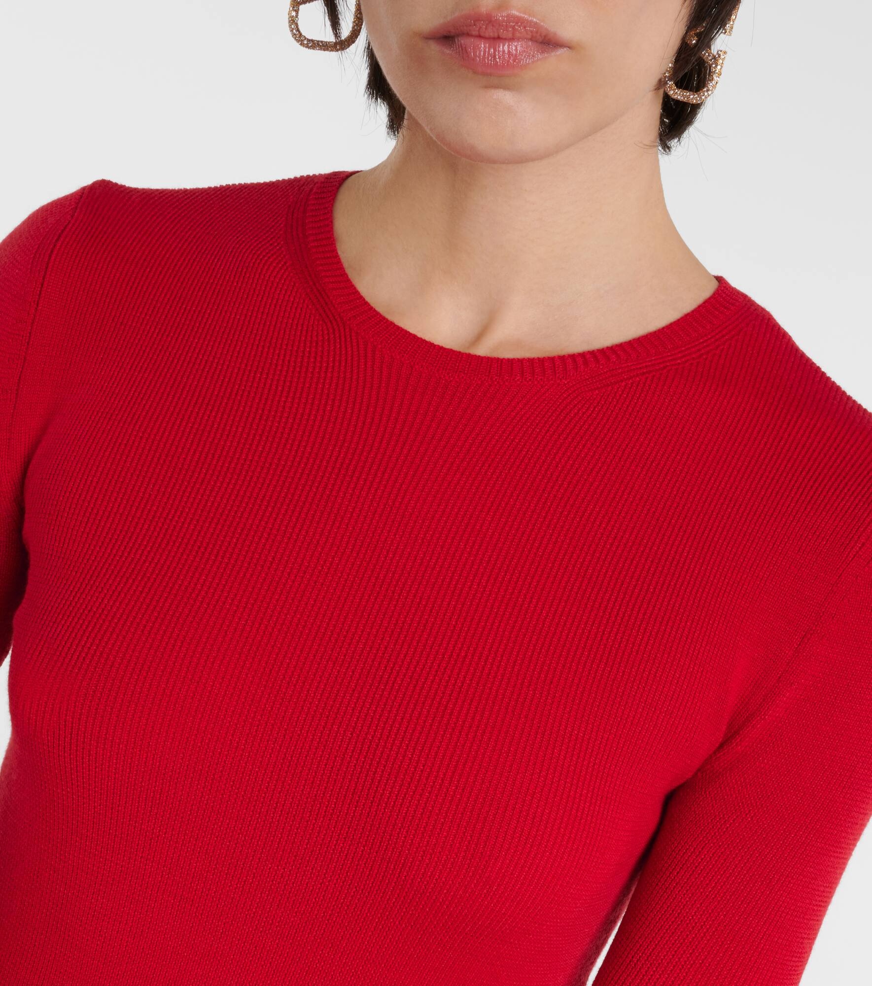 VLogo Signature virgin wool top - 4
