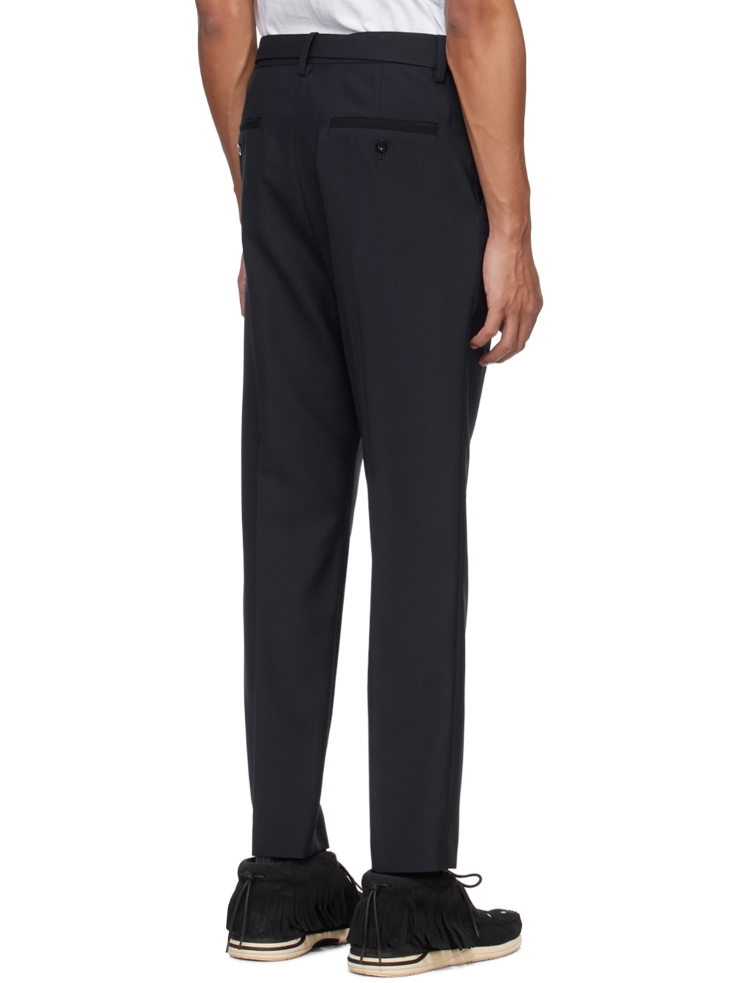 Navy Suiting Bonding Trousers - 3