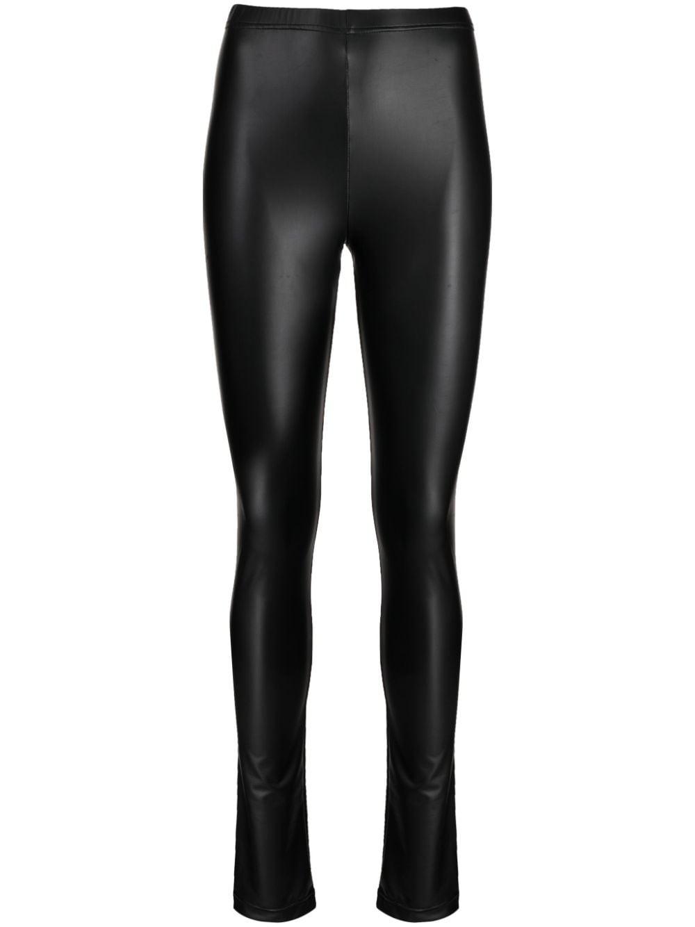 mid-rise matte-finish leggings - 1