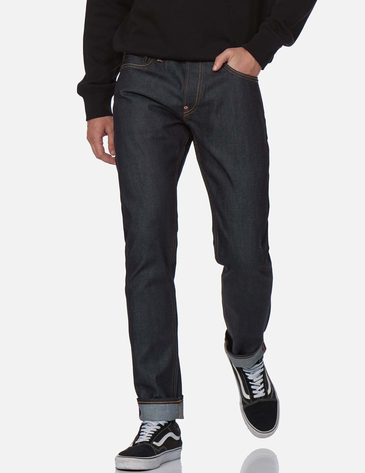 PINK SEAGULL CARROT FIT RAW DENIM JEANS #2017 - 4