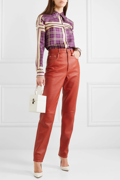 GUCCI Printed silk-satin twill shirt outlook