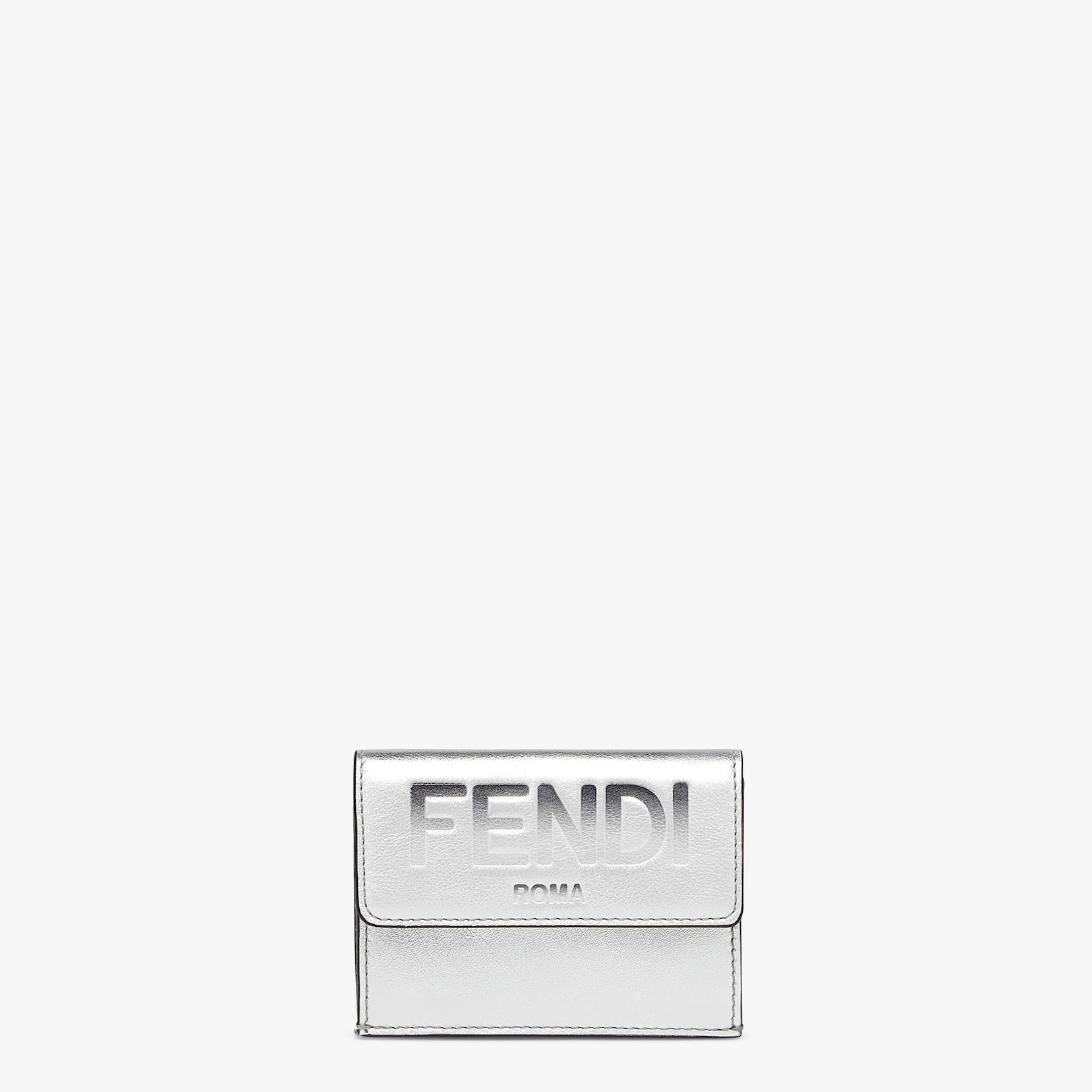 Silver leather wallet - 1