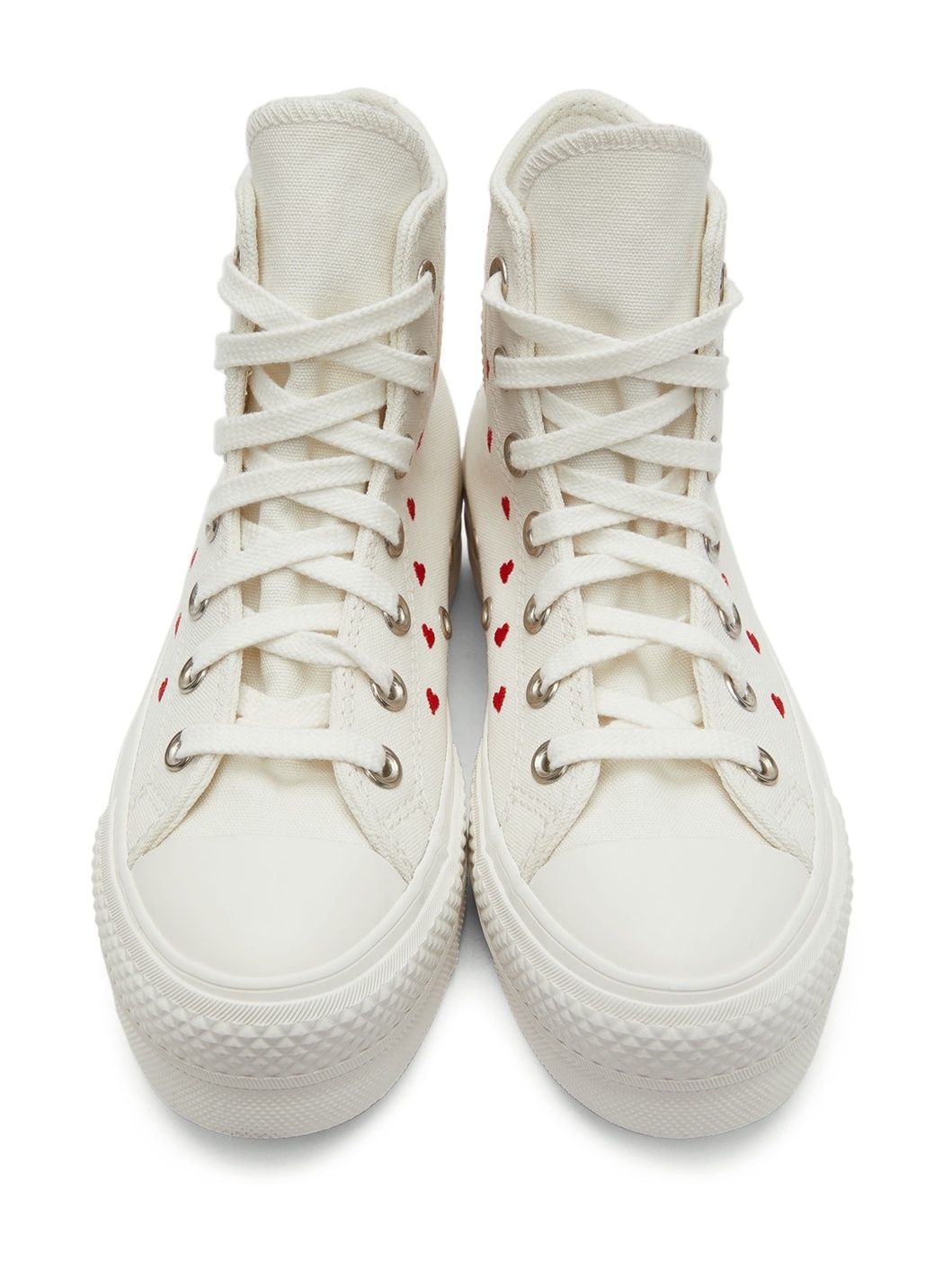 White Chuck Taylor All Star Lift High Top Sneakers - 5