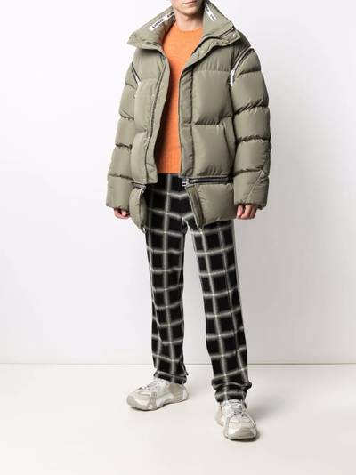 Khrisjoy high-neck zip-detail padded jacket outlook