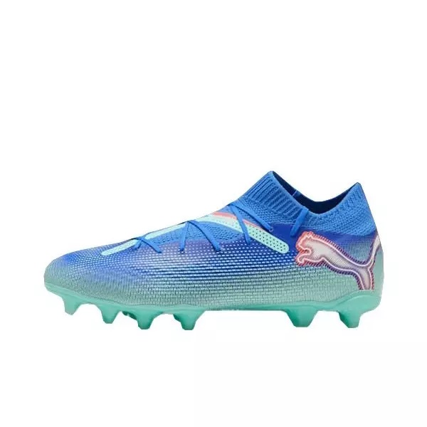 PUMA Future 7 Pro FG/AG "Bluemazing/PUMA White/Electric Peppermin" Men's Soccer Cleat - 2
