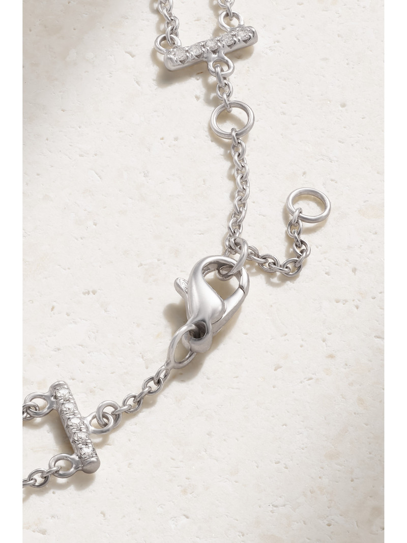 Enchanted Lotus 18-karat White Gold Diamond Bracelet 3