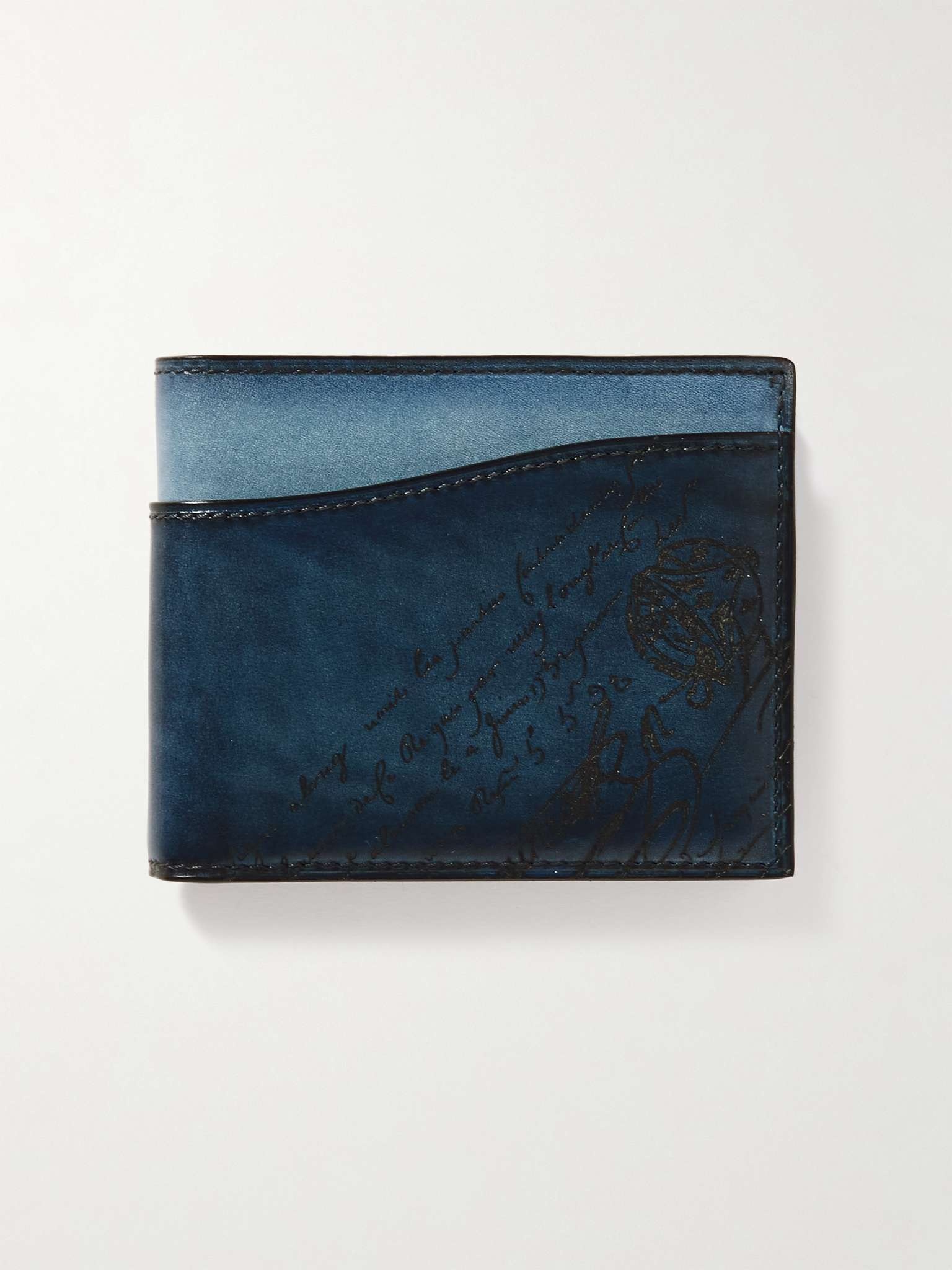Makore Neo Scritto Venezia Leather Bifold Wallet - 1