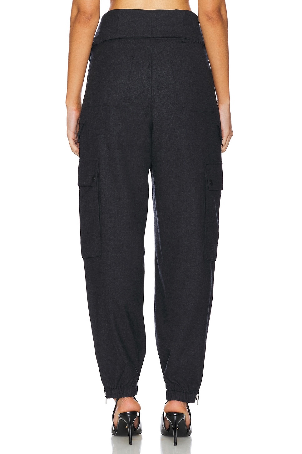 Double Waistband Cargo Pants - 4