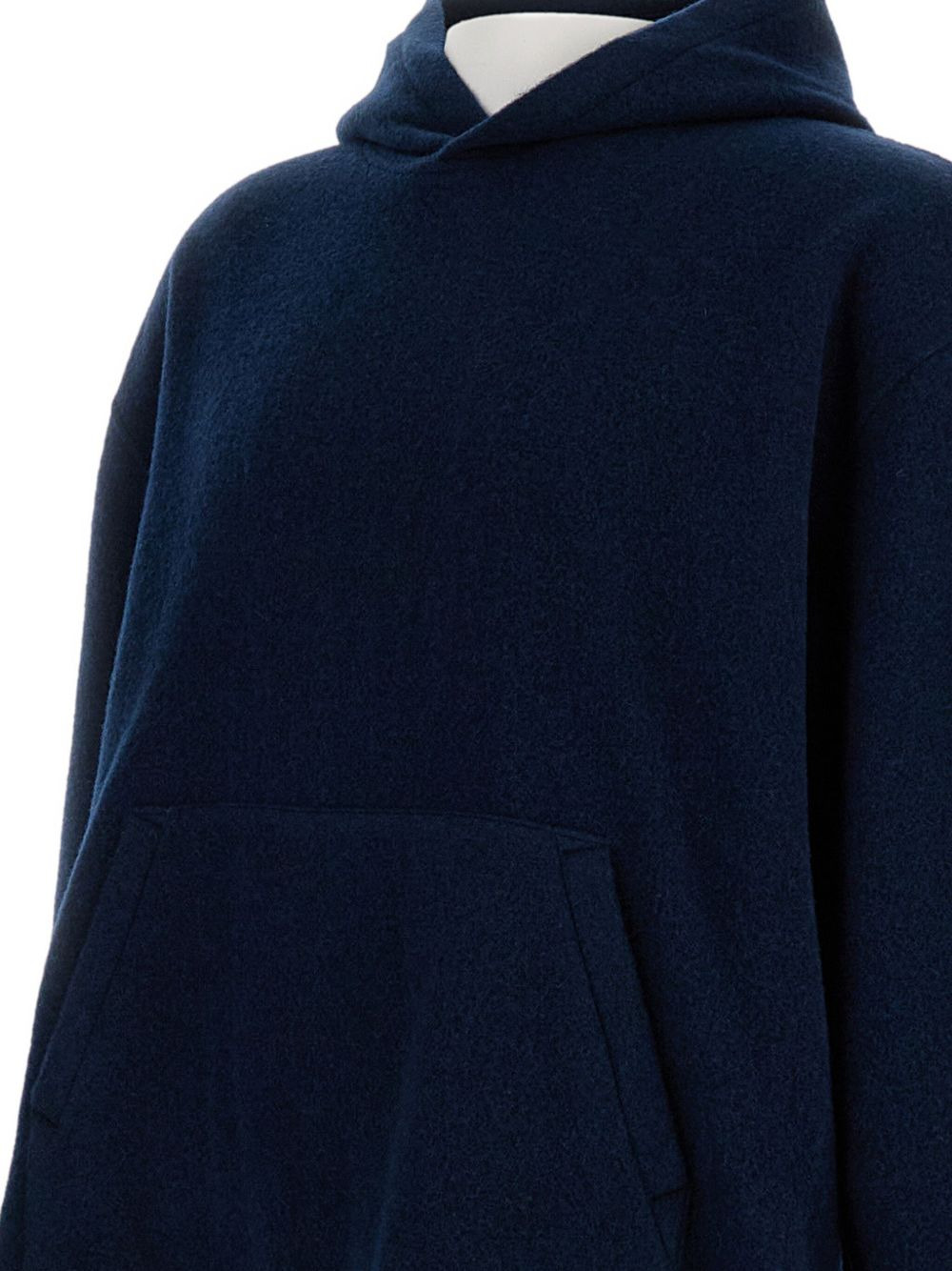 pocket hooded wool sweater - 3