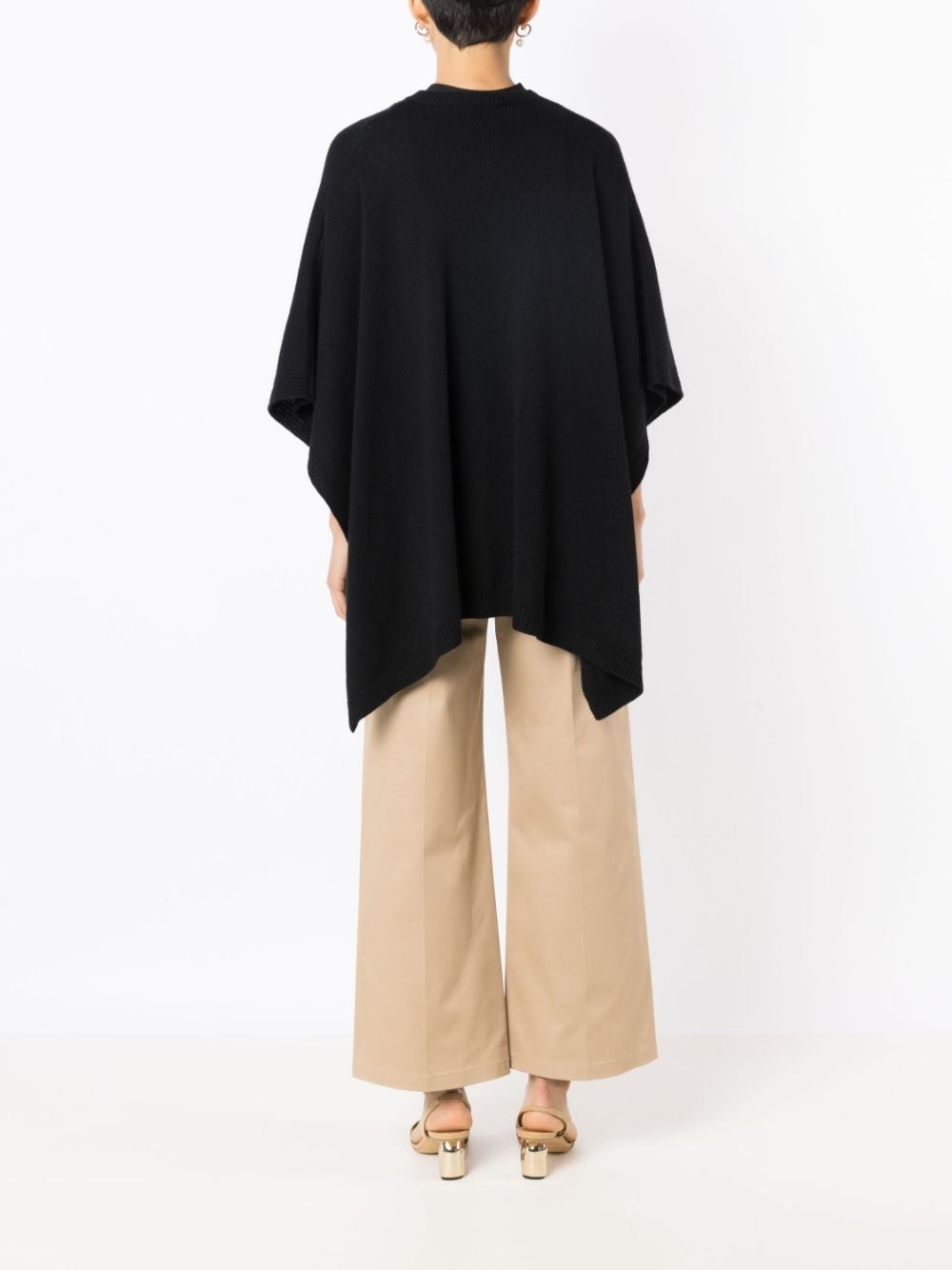 chain-link cashmere cape - 4