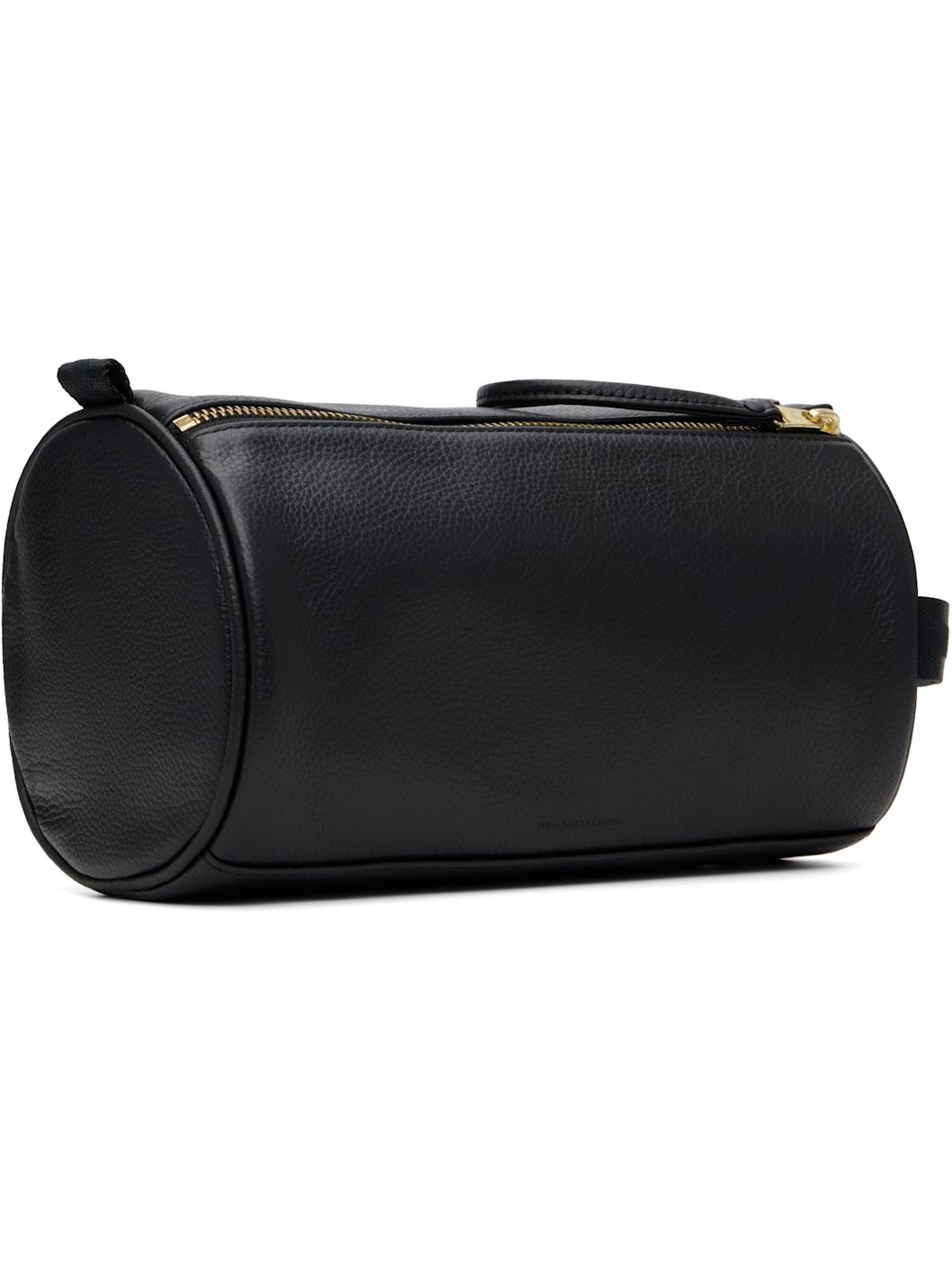 Black Tumbled Leather Wash Bag - 3