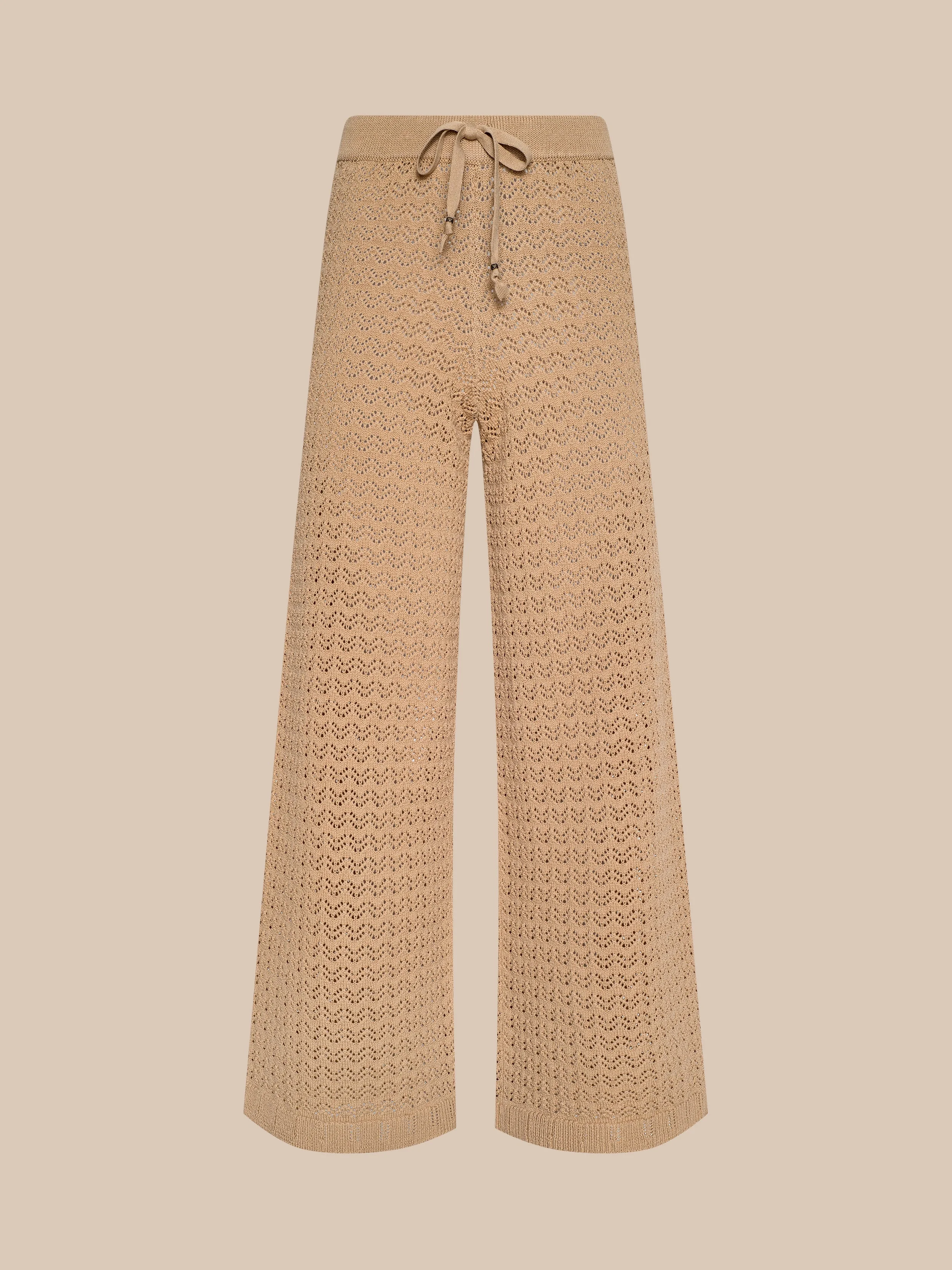 Gaelle Pointelle Knit Pant - 1