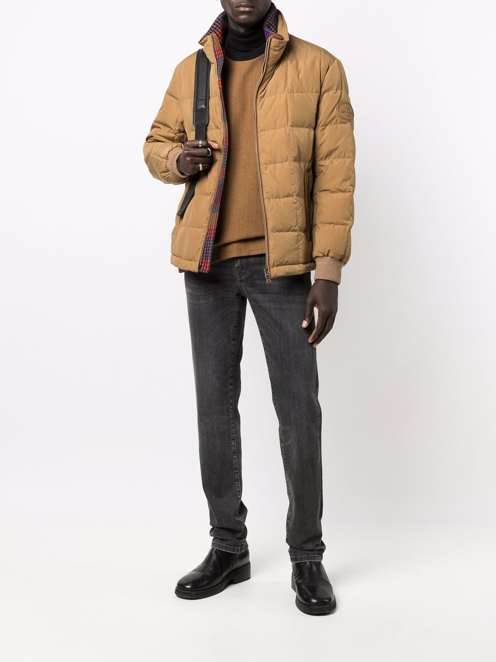 quilted down jacket - 2