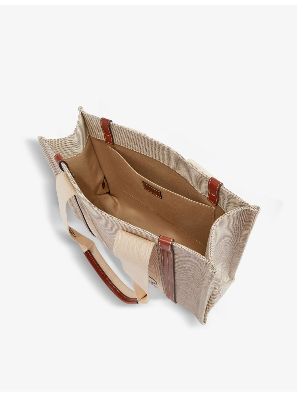 Woody medium cotton-canvas tote bag - 5