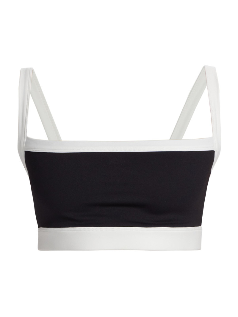 Women's Monah Rigor Sports Bra - Black White 1