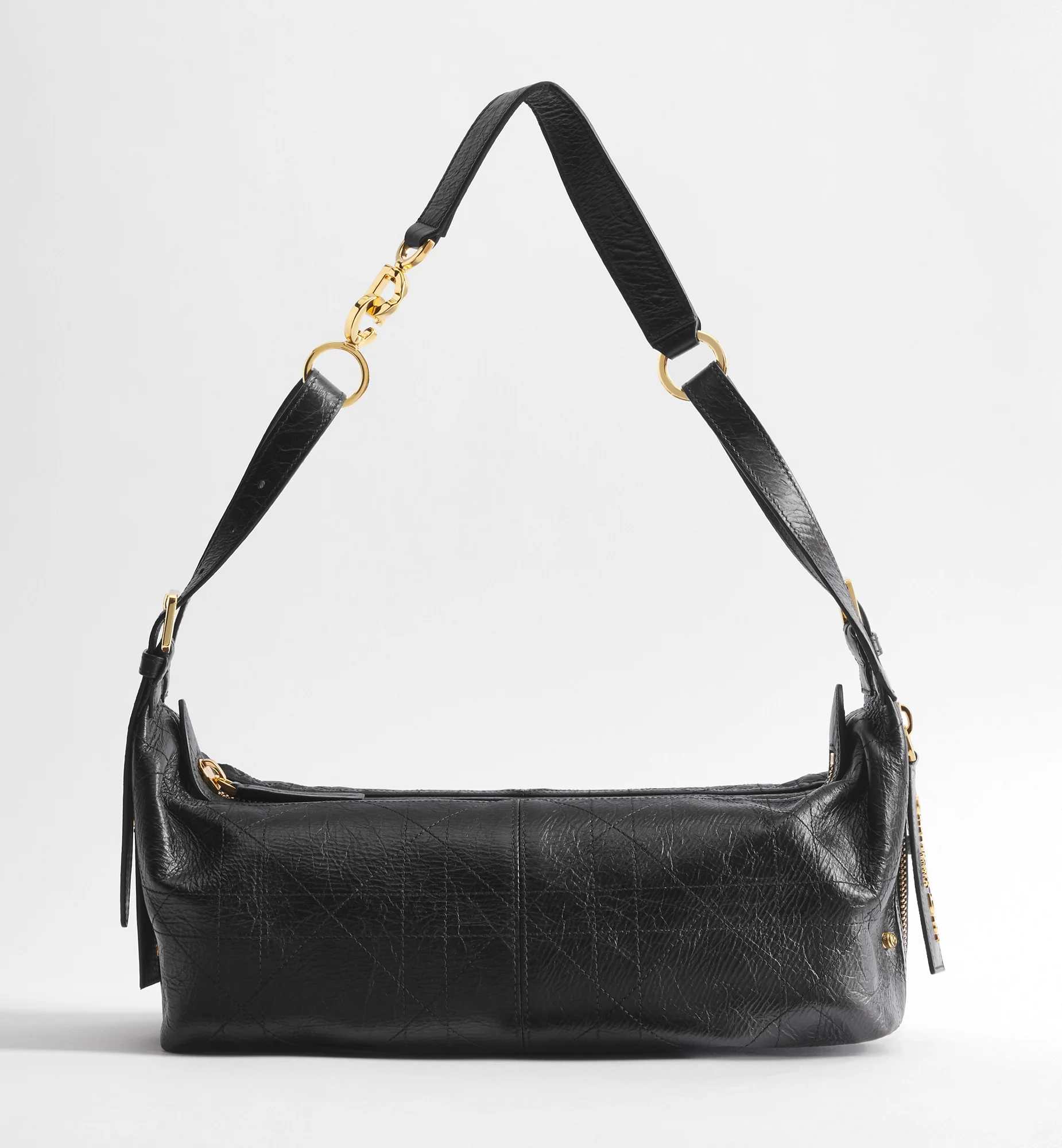 Medium D-Journey Bag in Crinkled Calfskin - 1