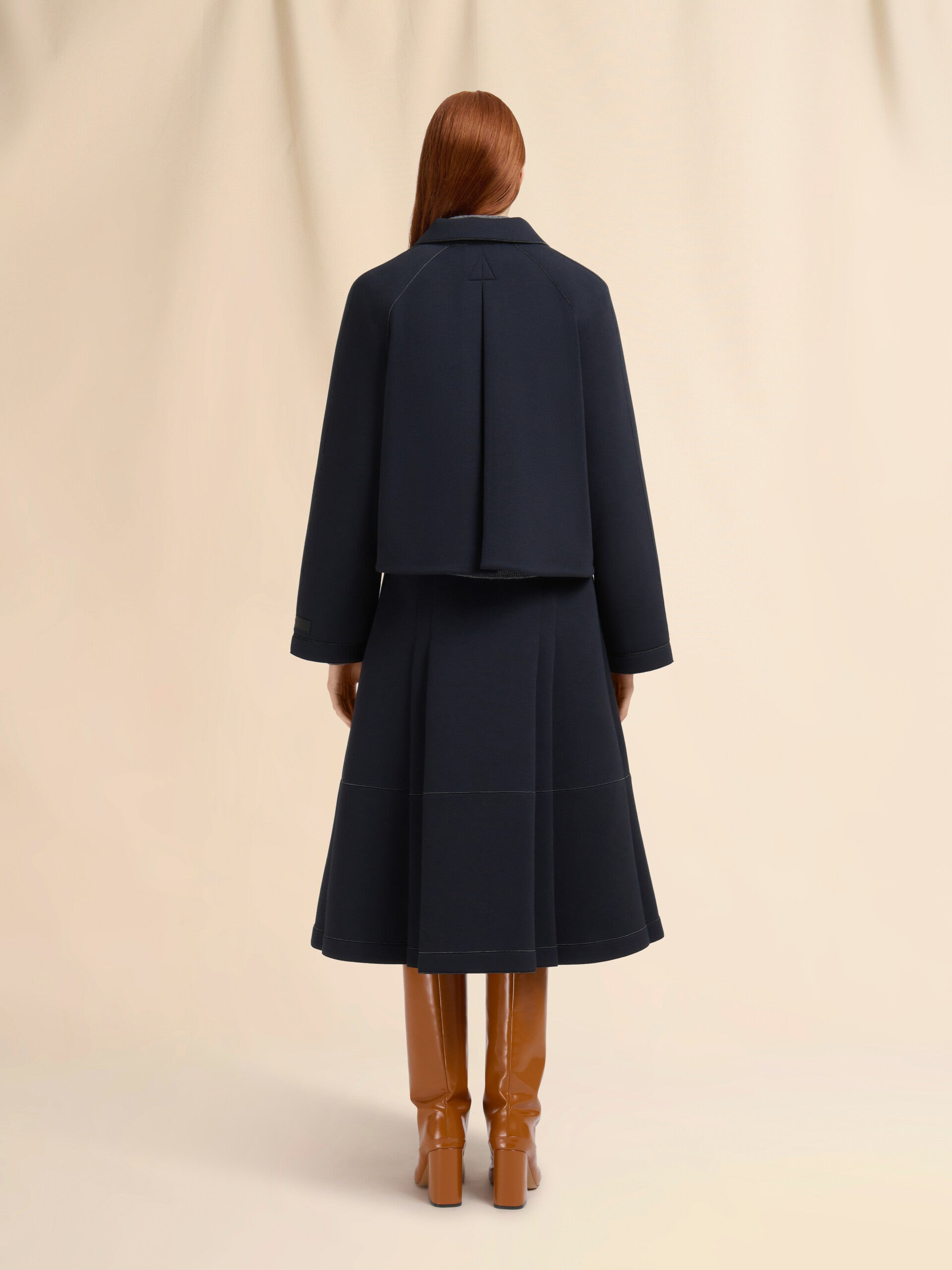 Black Jersey Jacket with Pockets - 3