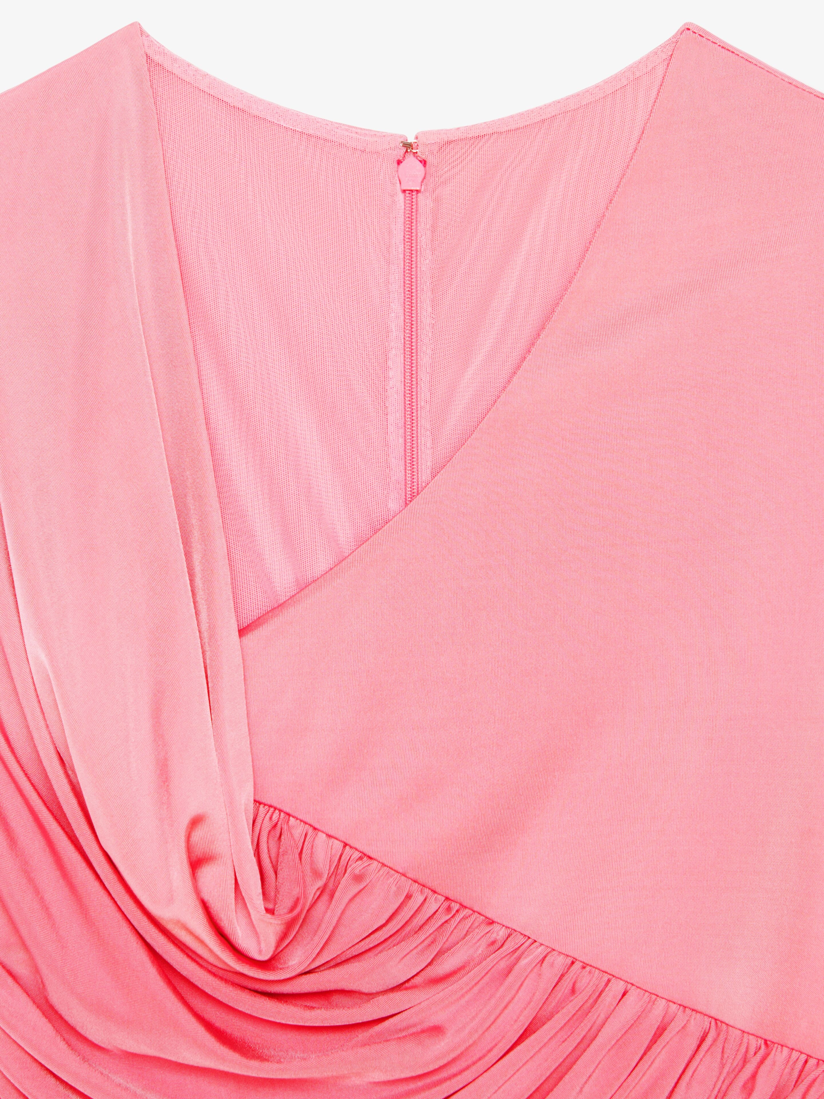 ASYMMETRICAL DRAPED DRESS IN JERSEY - 5
